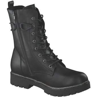 Barbarella Schnür Boots in schwarz