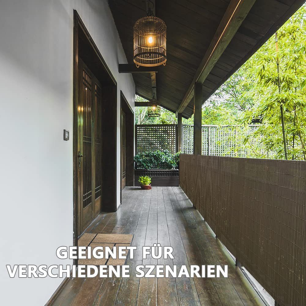 interGo Sichtschutzzaunmatten PVC Sichtschutzmatte Sichtschutz Wetterfest Zaun Zaunmatte, (Sichtschutzzaunmatten-Set)
