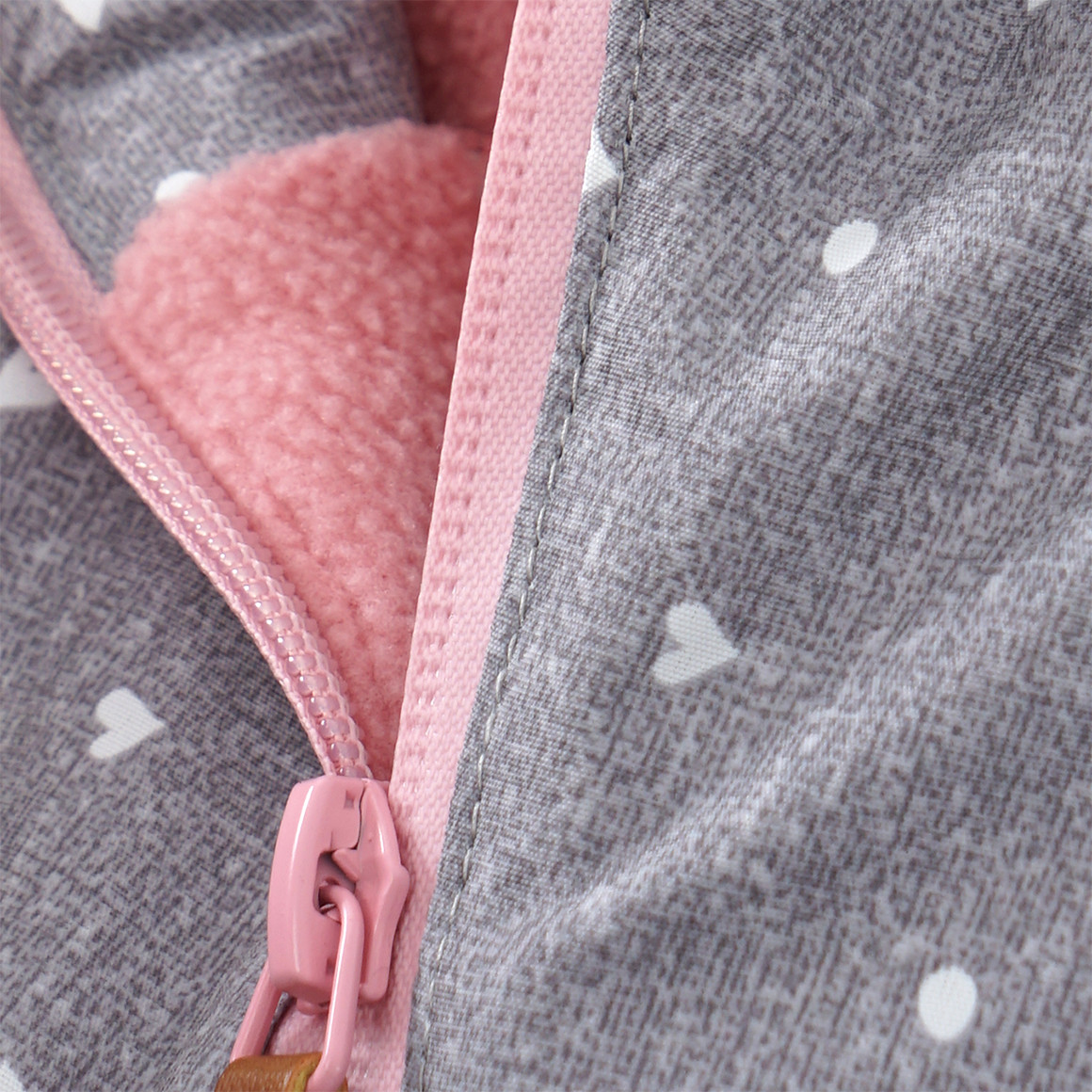 Baby Schneeoverall mit Herz-Allover
