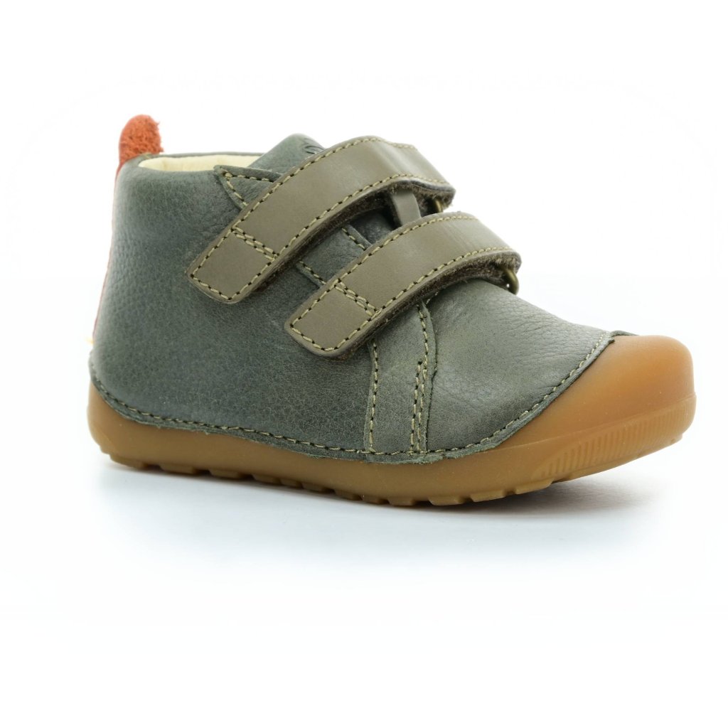Bundgaard Petit Army Sporty dunkel grüne Mid Cut Barfußschuhe