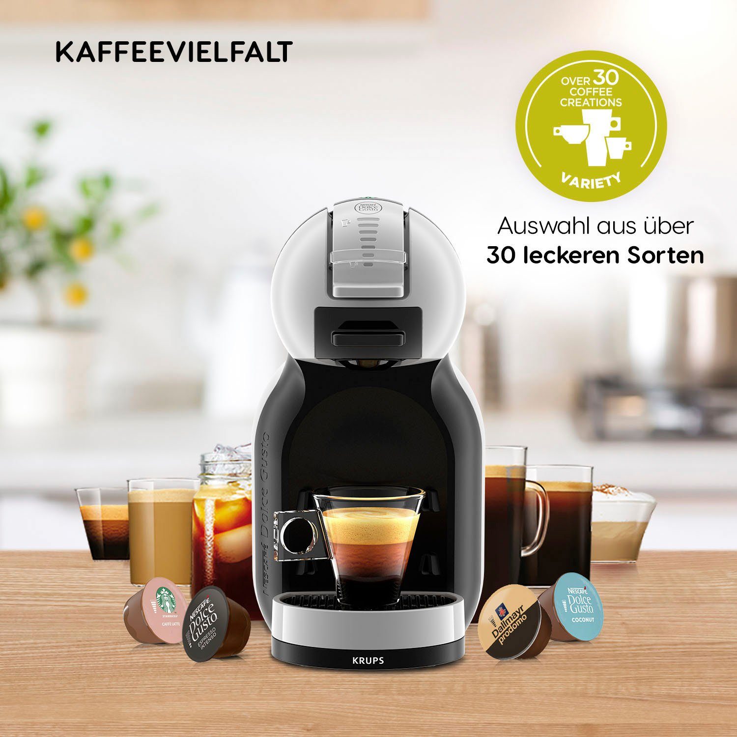 NESCAFÉ® Dolce Gusto® Kapselmaschine KP123B Mini Me, inkl. 3 Pakete Nescafé Dolce Gusto Latte Macchiato im Wert UVP € 17,97