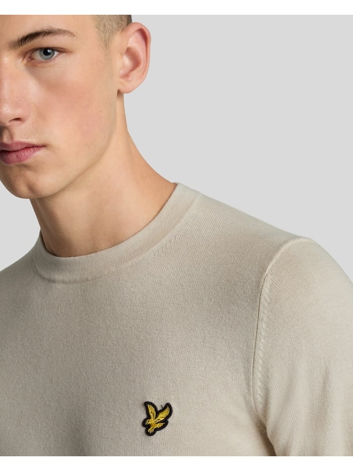 Lyle & Scott Strickpullover in Beige günstig kaufen