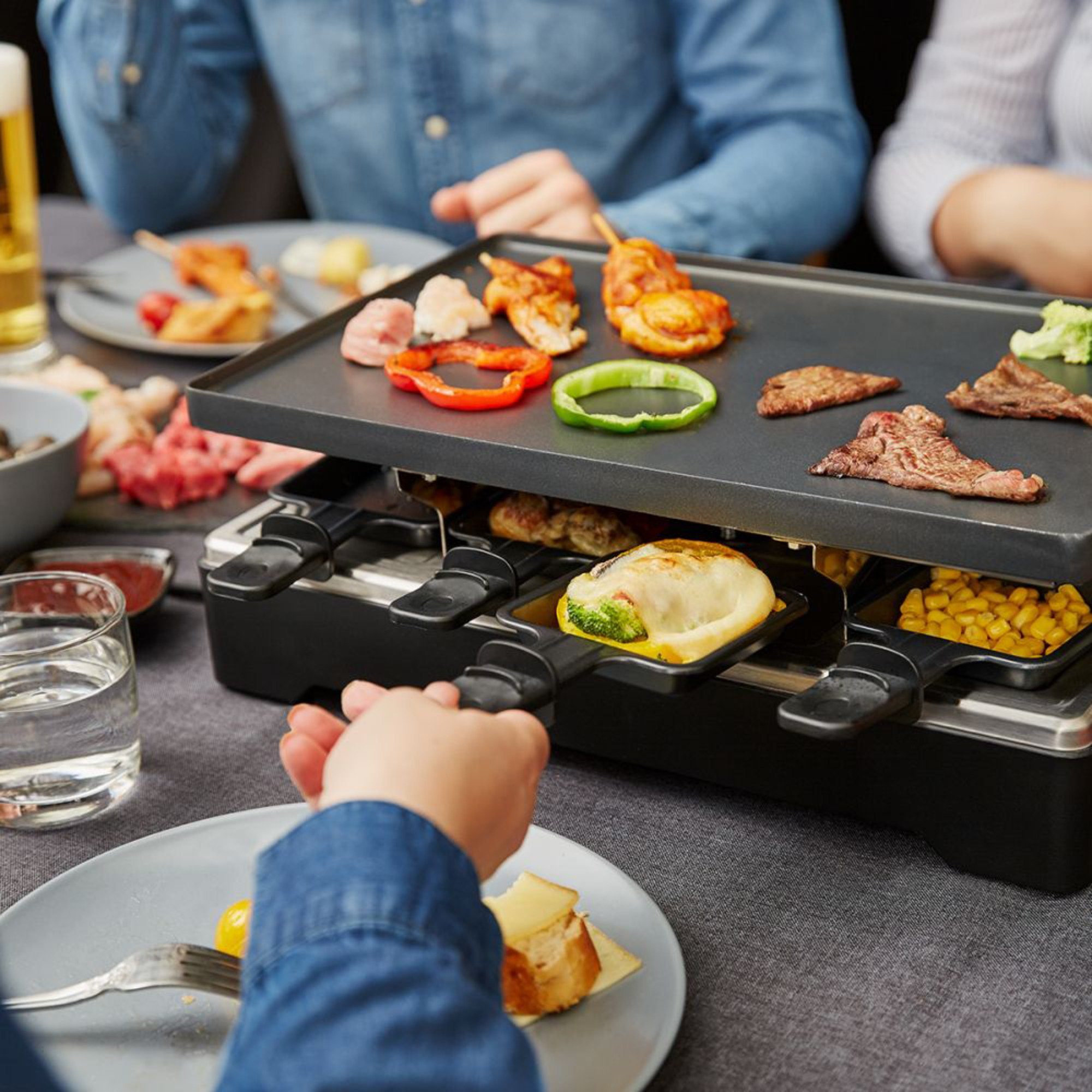 Cloer Kaffeebereiter Cloer Raclettegrill 6446 mit beidseitig
