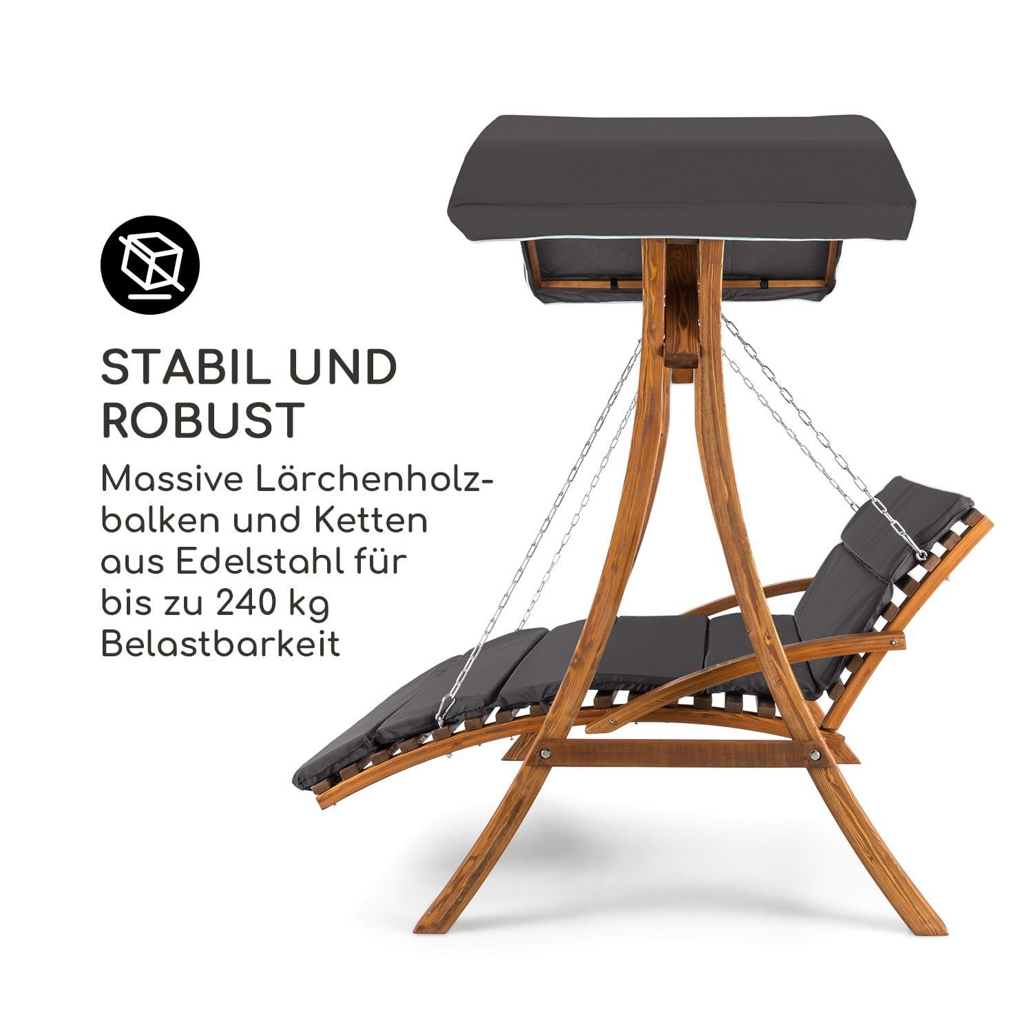 blumfeldt Hollywoodschaukel Aruba, Set, BxTxH: 190x180x215 cm