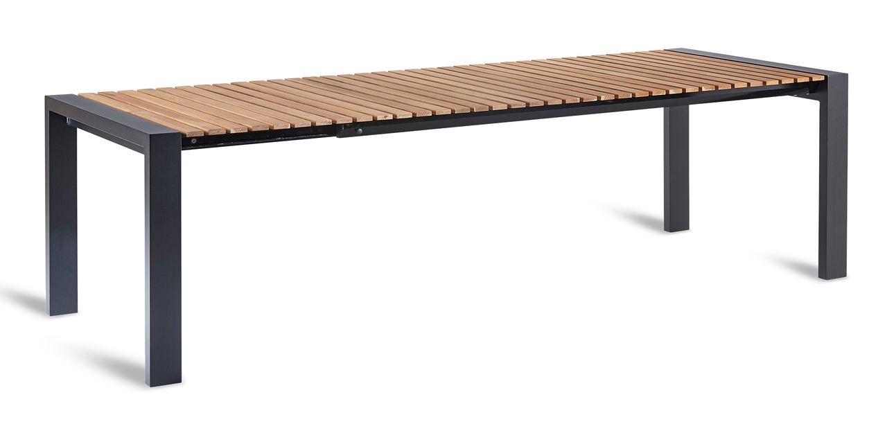 BEST Ausziehtisch Langreo 213/269x100cm anthrazit/TEAK