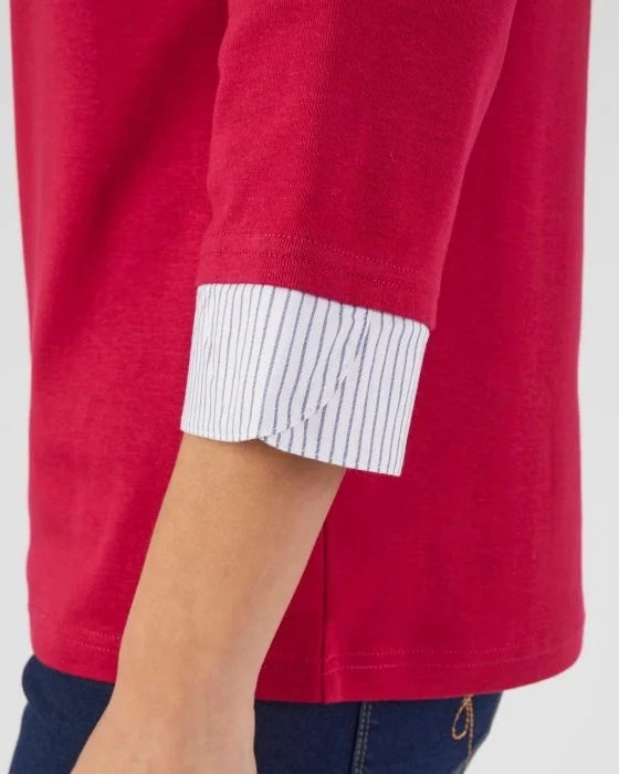 Tee-shirt effet 2 en 1 coton biologique