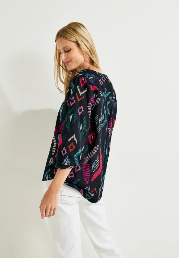 CECIL Printbluse in Baumwolle