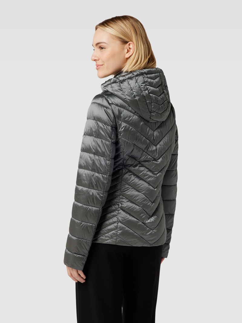 Steppjacke mit Stehkragen in anthrazit