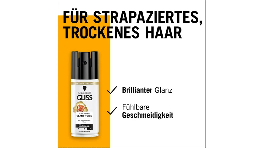 SCHWARZKOPF GLISS KUR Glanz-Tonic Total Repair 100ml 100 ml
