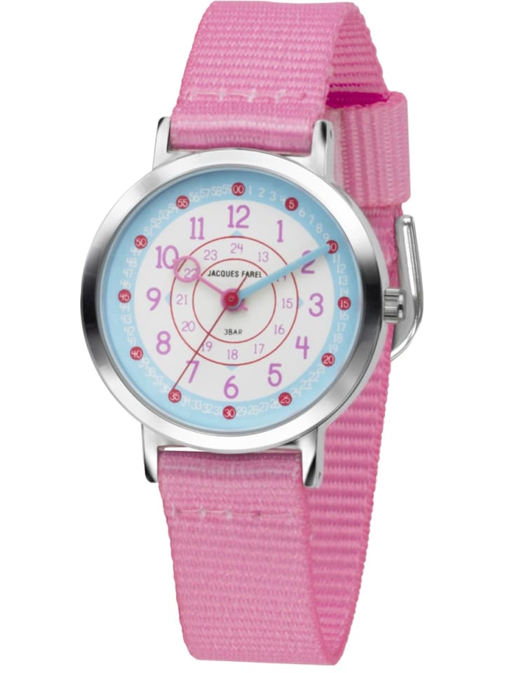 JACQUES FAREL Quarzuhr KOP 04 in Rosa günstig kaufen onesize