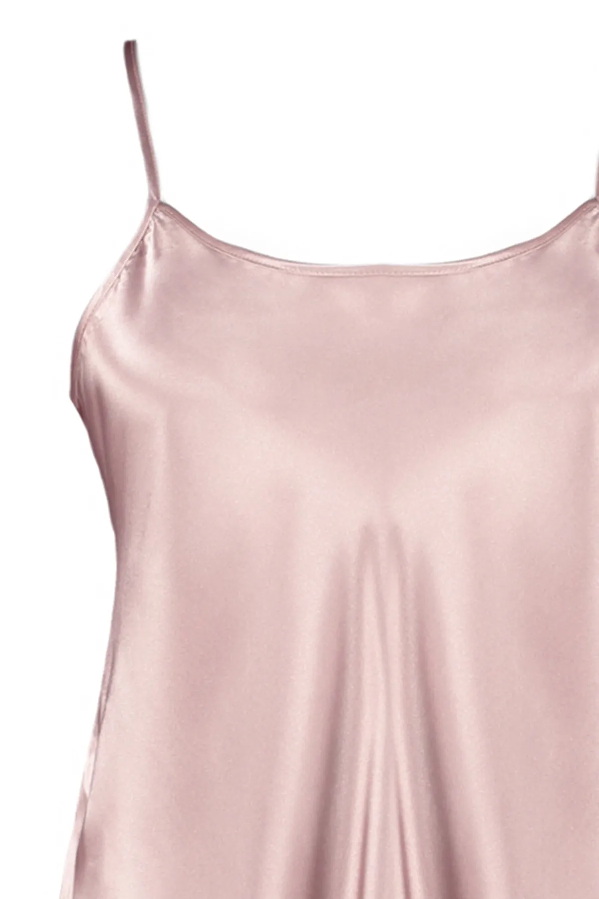 Trendyol Curve  Rosafarbenes Pyjama-Set aus Satin mit Riemchen TBBSS22PT00002