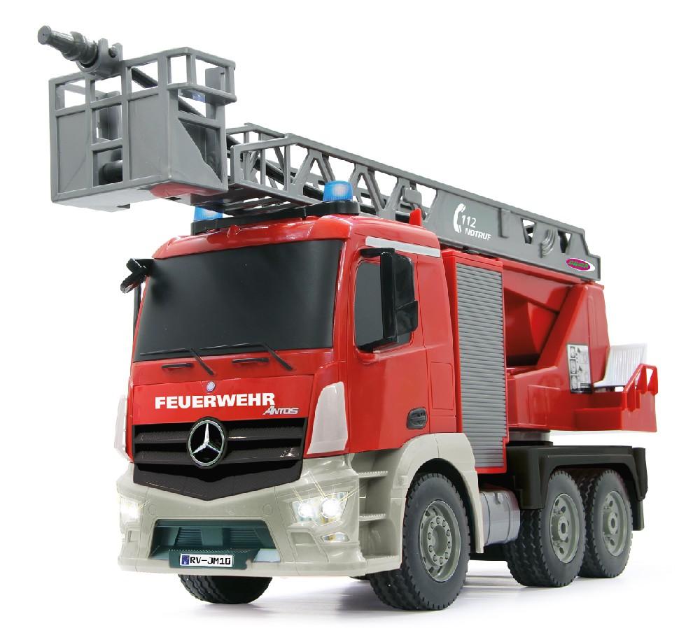 Jamara e.K. JAMARA Feuerwehr Drehleiter Mercedes-Benz Antos 1:20 2,4GHz mit Spritzfunktion