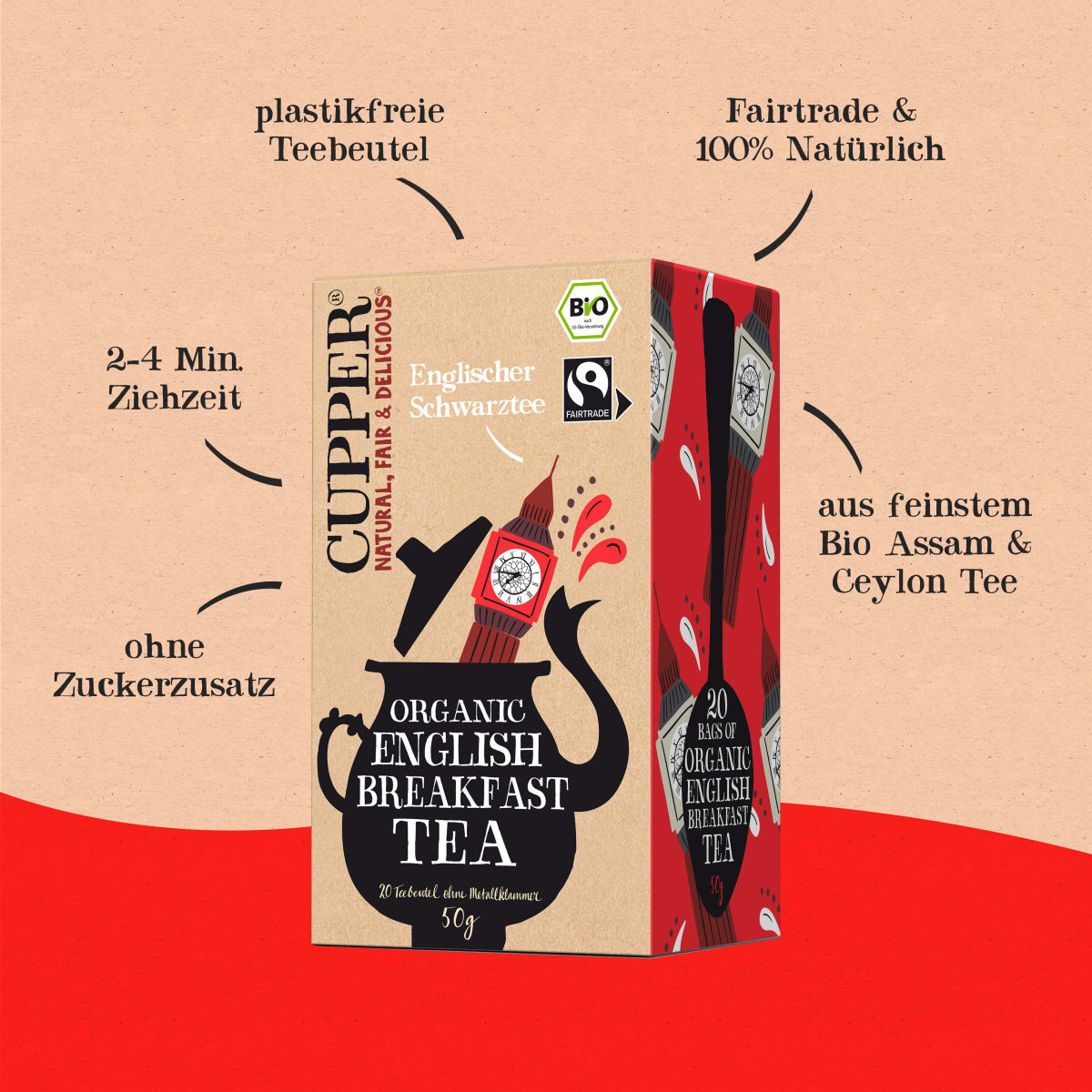 Schwarzer Tee \English Breakfast\ (20 Beutel), 50 g