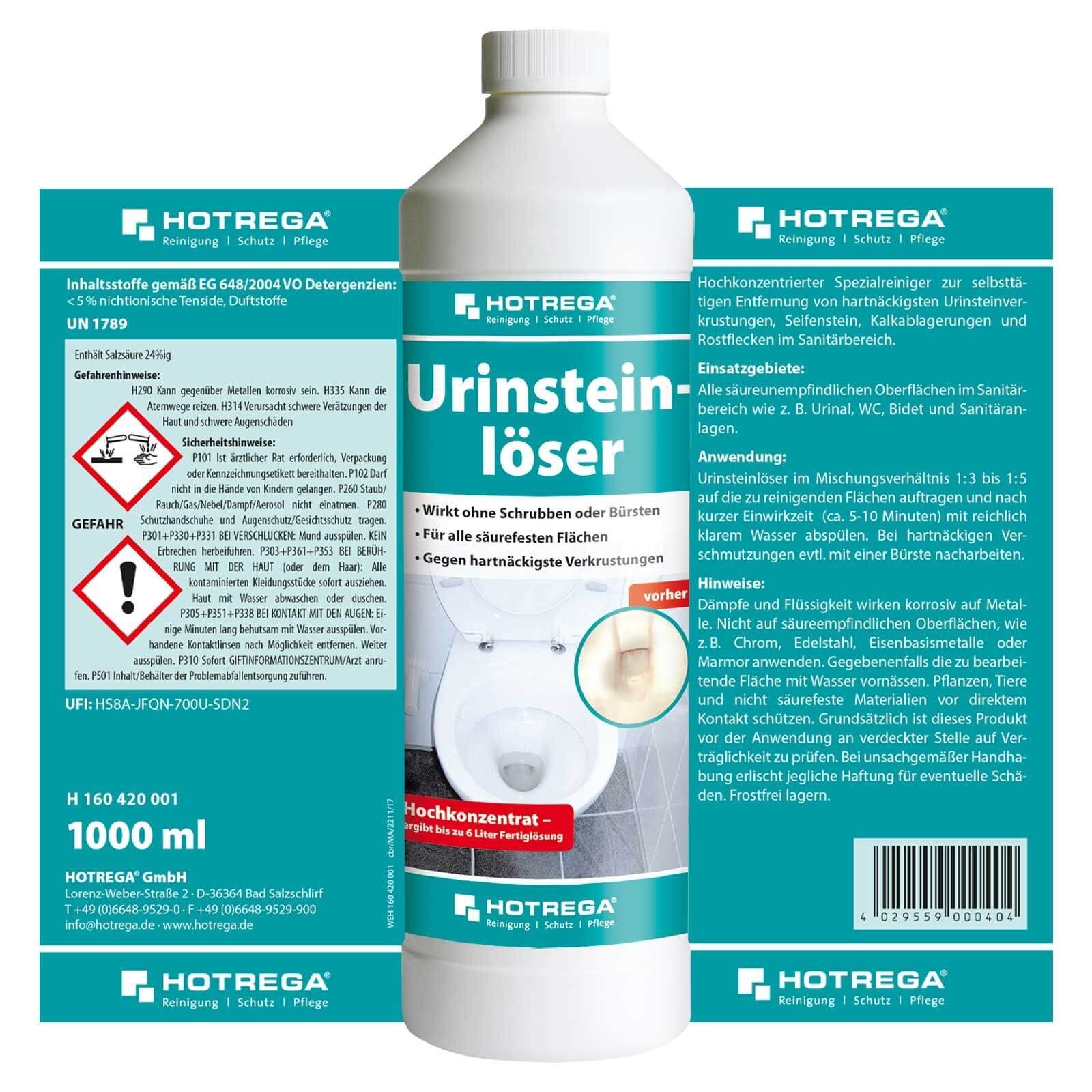 HOTREGA® Urinsteinlöser Konzentrat 1 Liter Urinsteinlöser