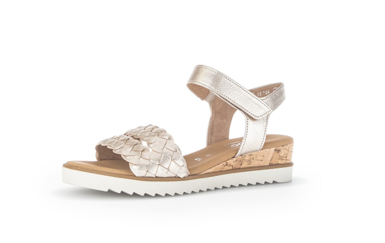 GABOR Keilsandalen beige