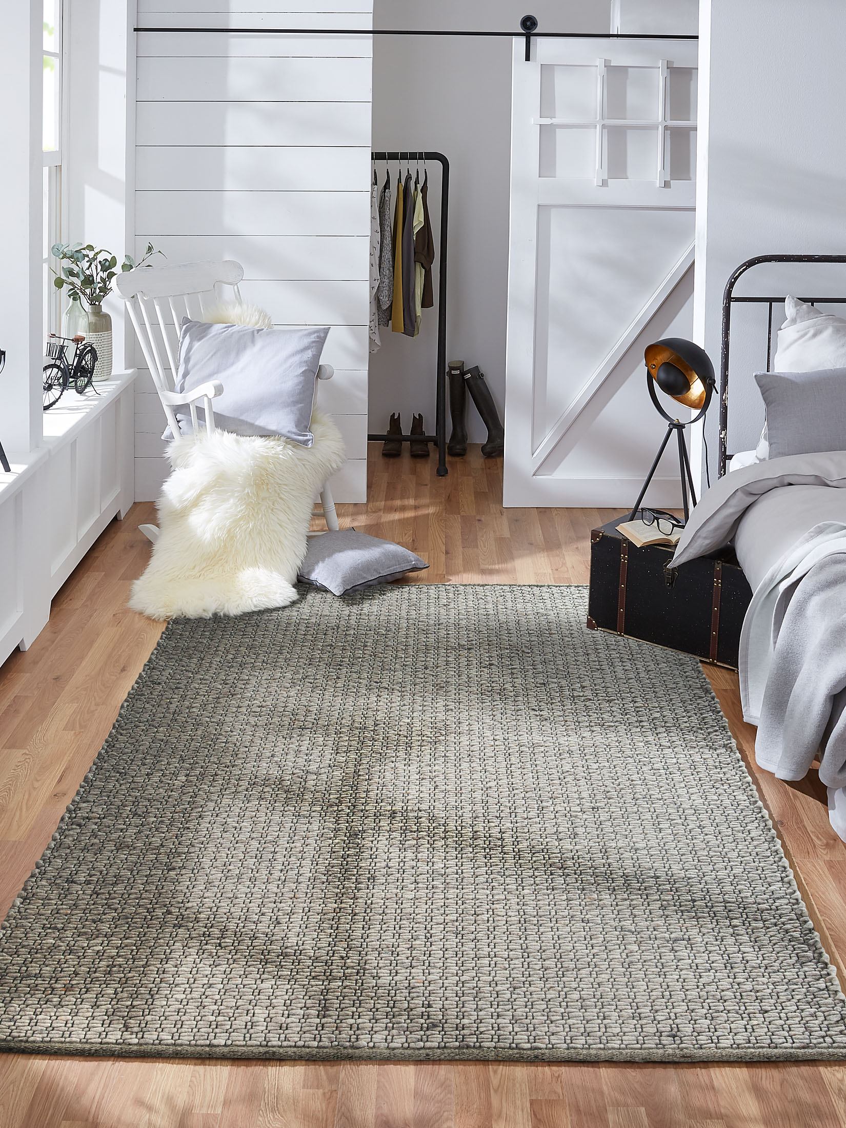 Toftlund Woll-Teppich, Grey