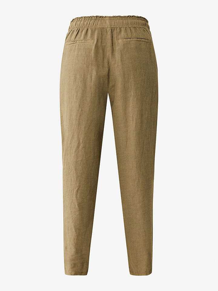 Mexx Leinen-Hose in Khaki günstig kaufen