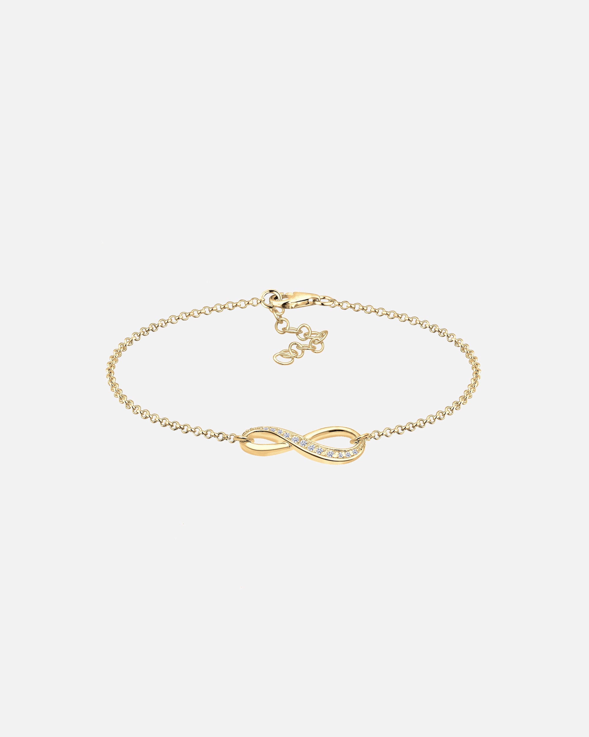 Elli Women's Infinity Symbol with Cubic Zirconia Crystals in 925 Sterling Silver