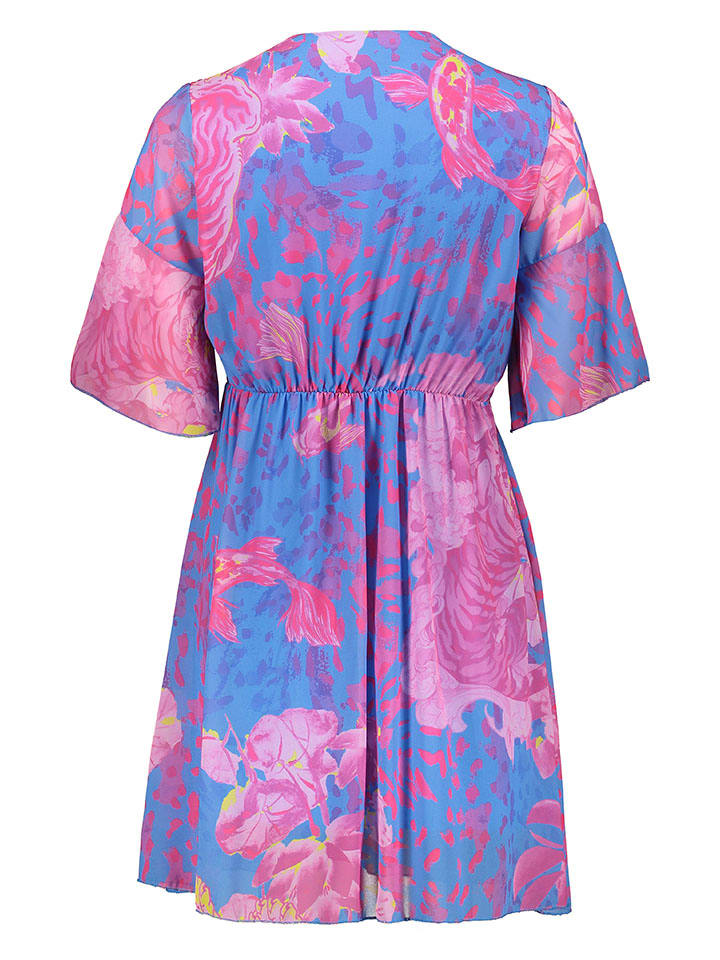 miss goodlife Kleid in Blau/ Pink günstig kaufen