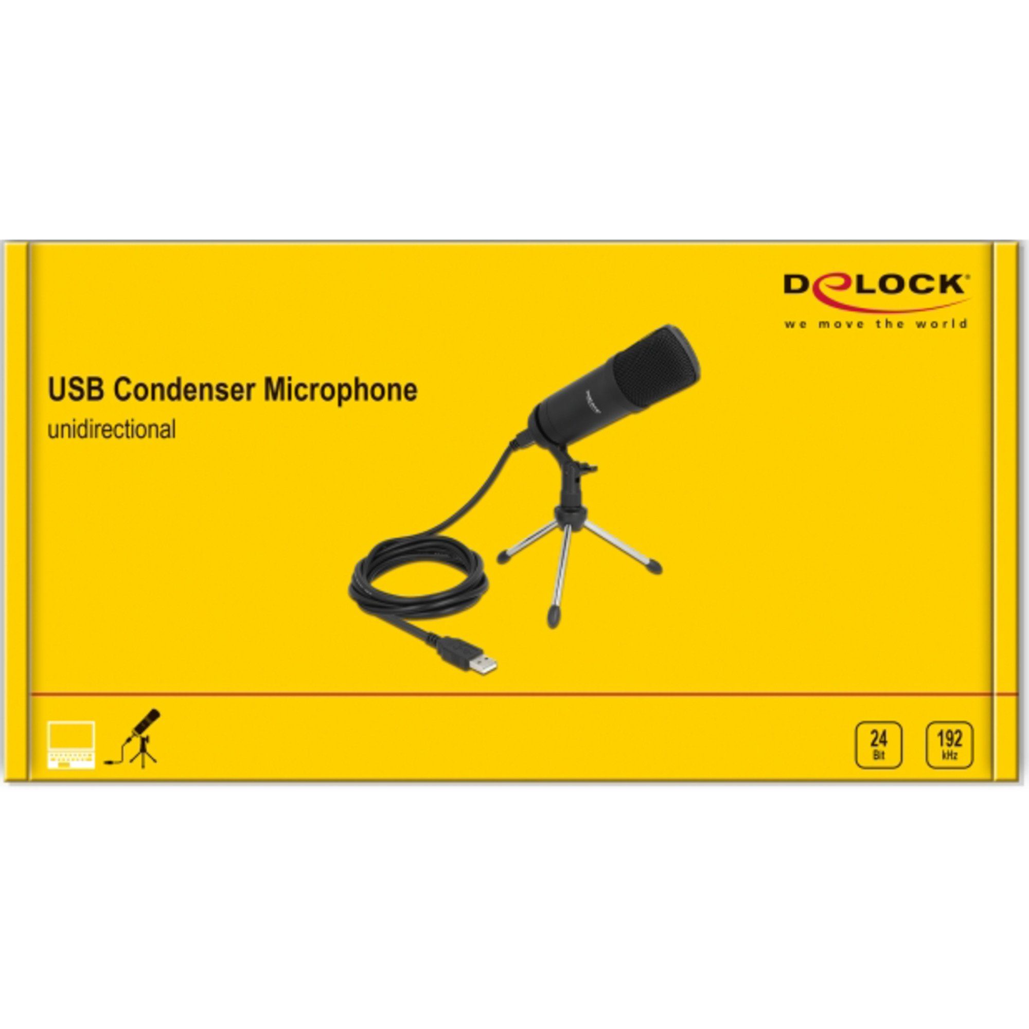 Delock DeLOCK Professionelles USB Kondensator Mikrofon Gaming-Headset