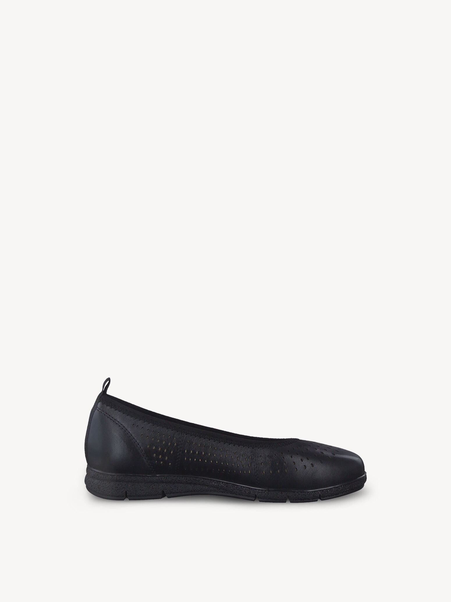 Ballerine en cuir - noir