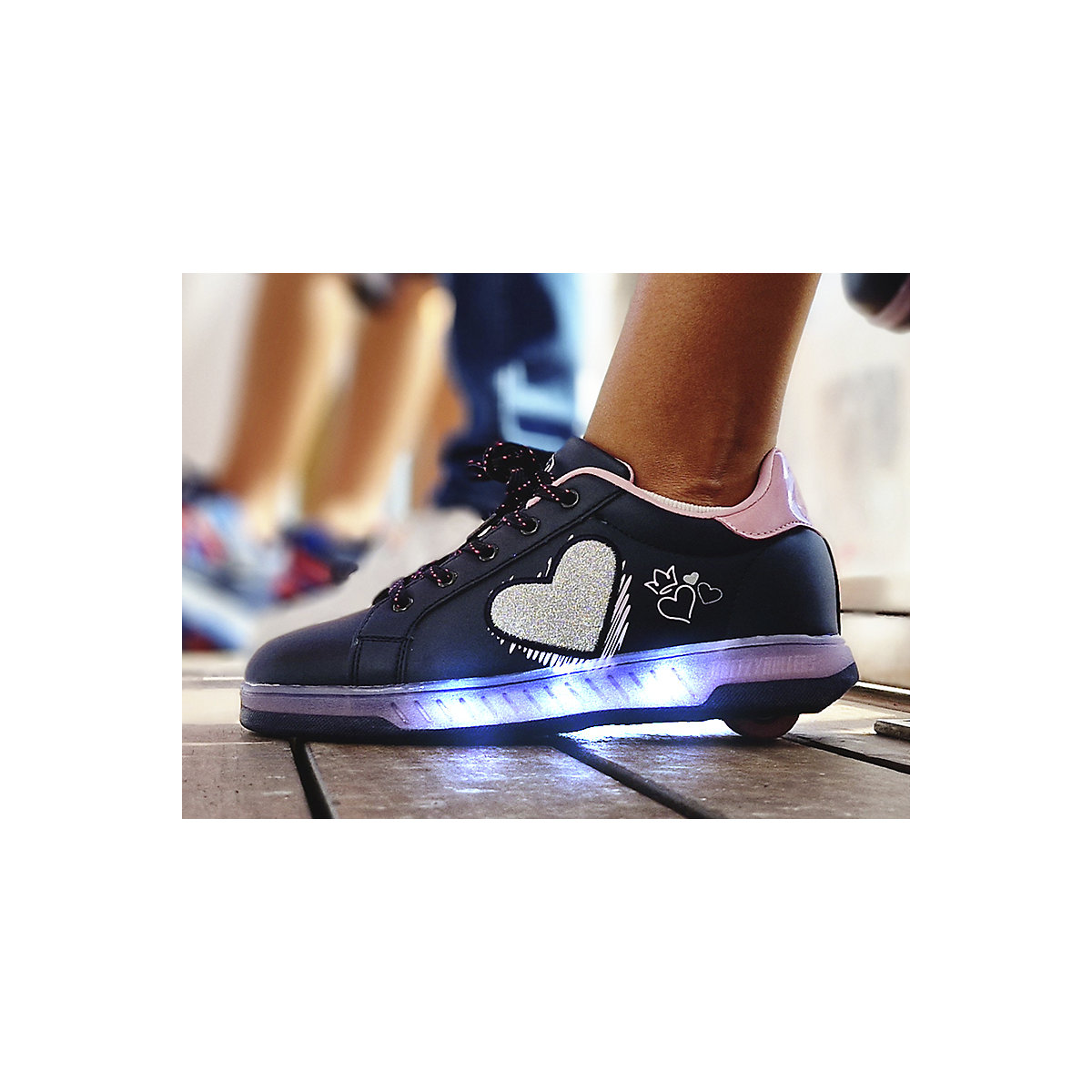 Schuhe mit Rollen 