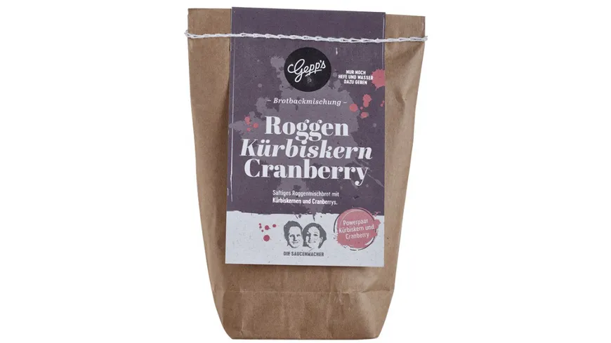 Gepp's Roggen Kürbiskern Cranberry Brotbackmischung 500 g