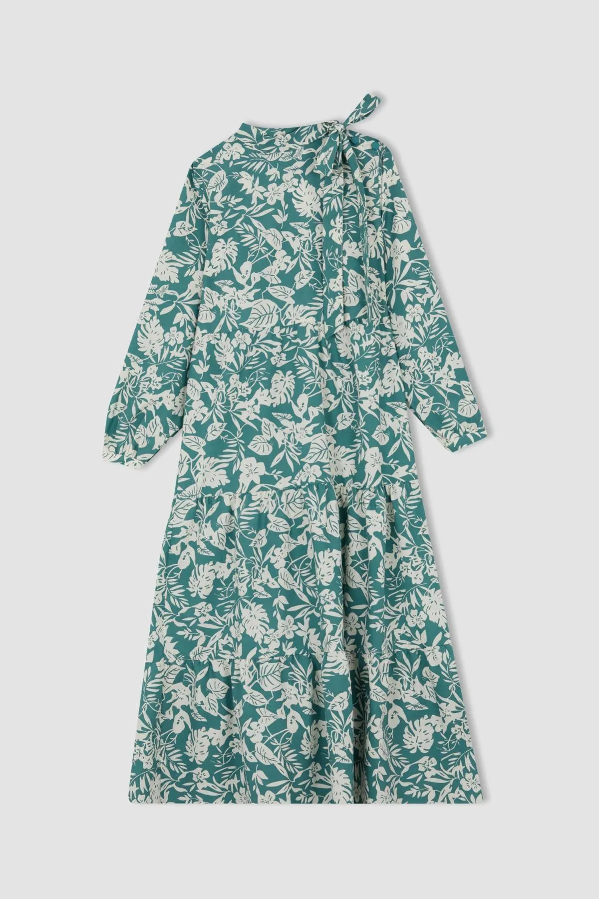DeFacto  Halber Rollkragen - Florales Maxikleid mit entspannter Passform Y7835az22hs