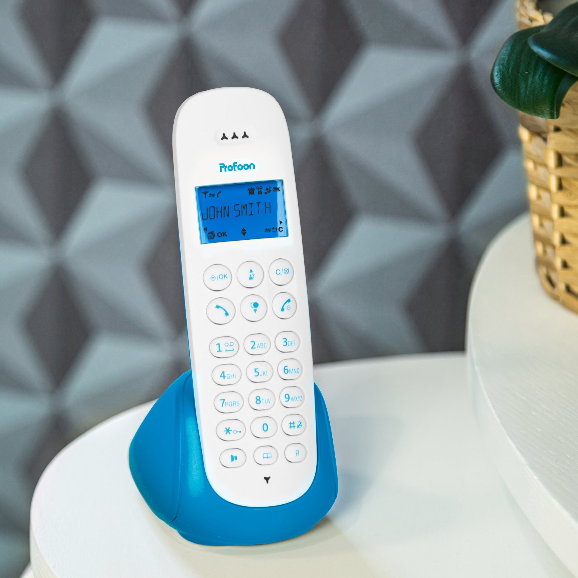 Profoon PDX-300 - DECT-Telefon mit 1 Mobilteil Schnurloses DECT-Telefon