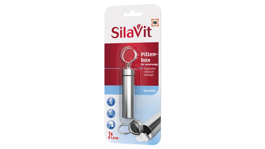 SilaVit Pillendose Schlüsselanhänger