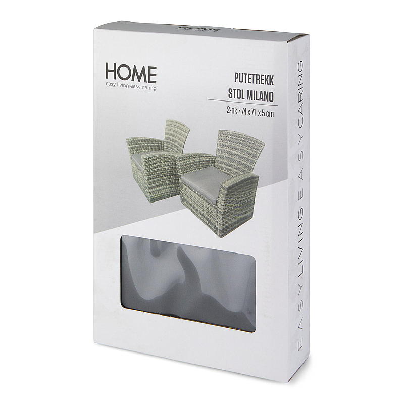 Home Putetrekk Milano til stol, 2-pk