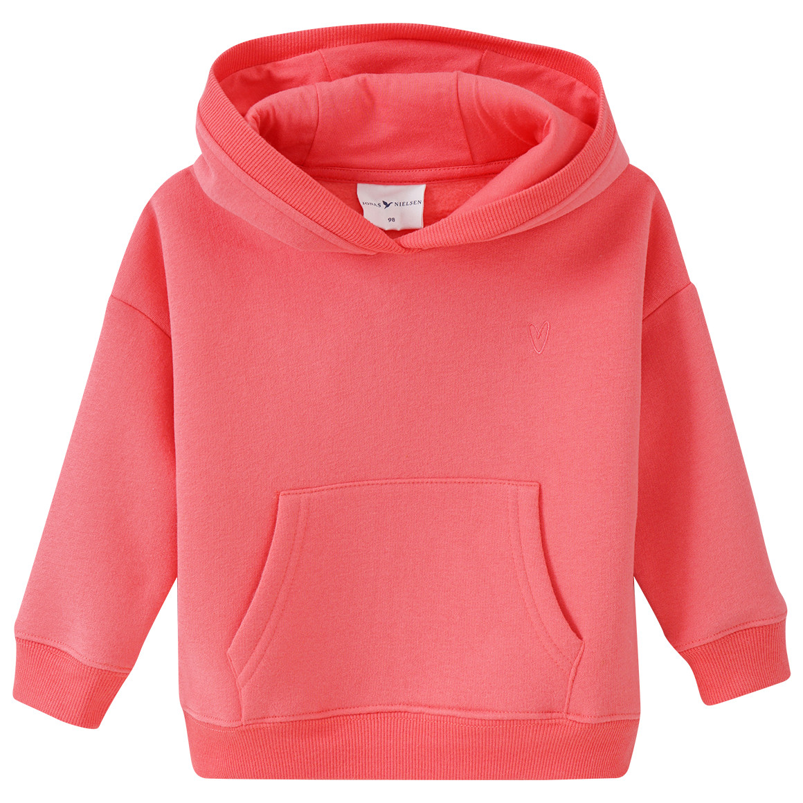 Mädchen Hoodie mit Herz-Stickerei