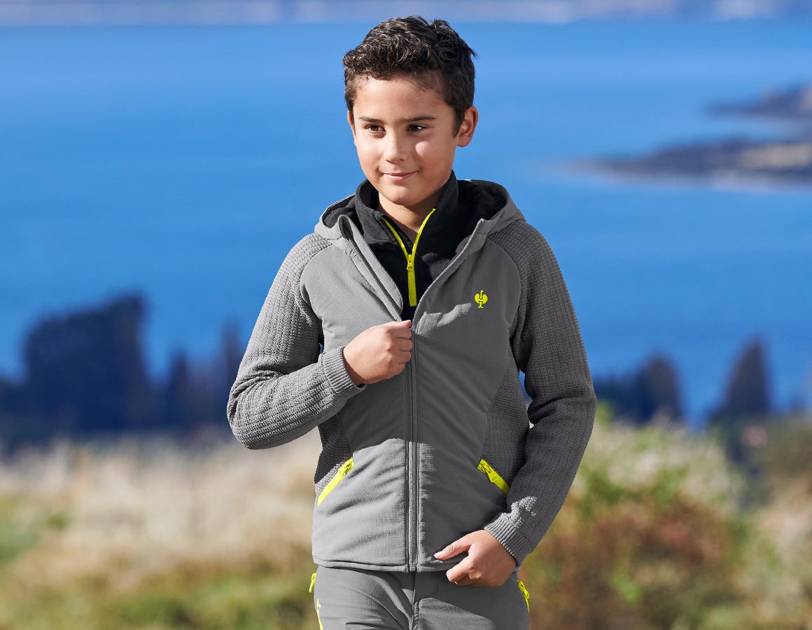 Hybrid Kapuzenstrickjacke e.s.trail, Kinder