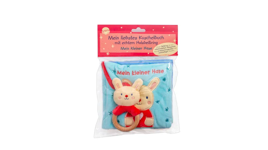 Mein liebstes Kuschelbuch mit echtem Holzbeißring. Mein kleiner Hase