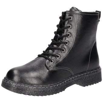 Barbarella Schnür Boots in schwarz