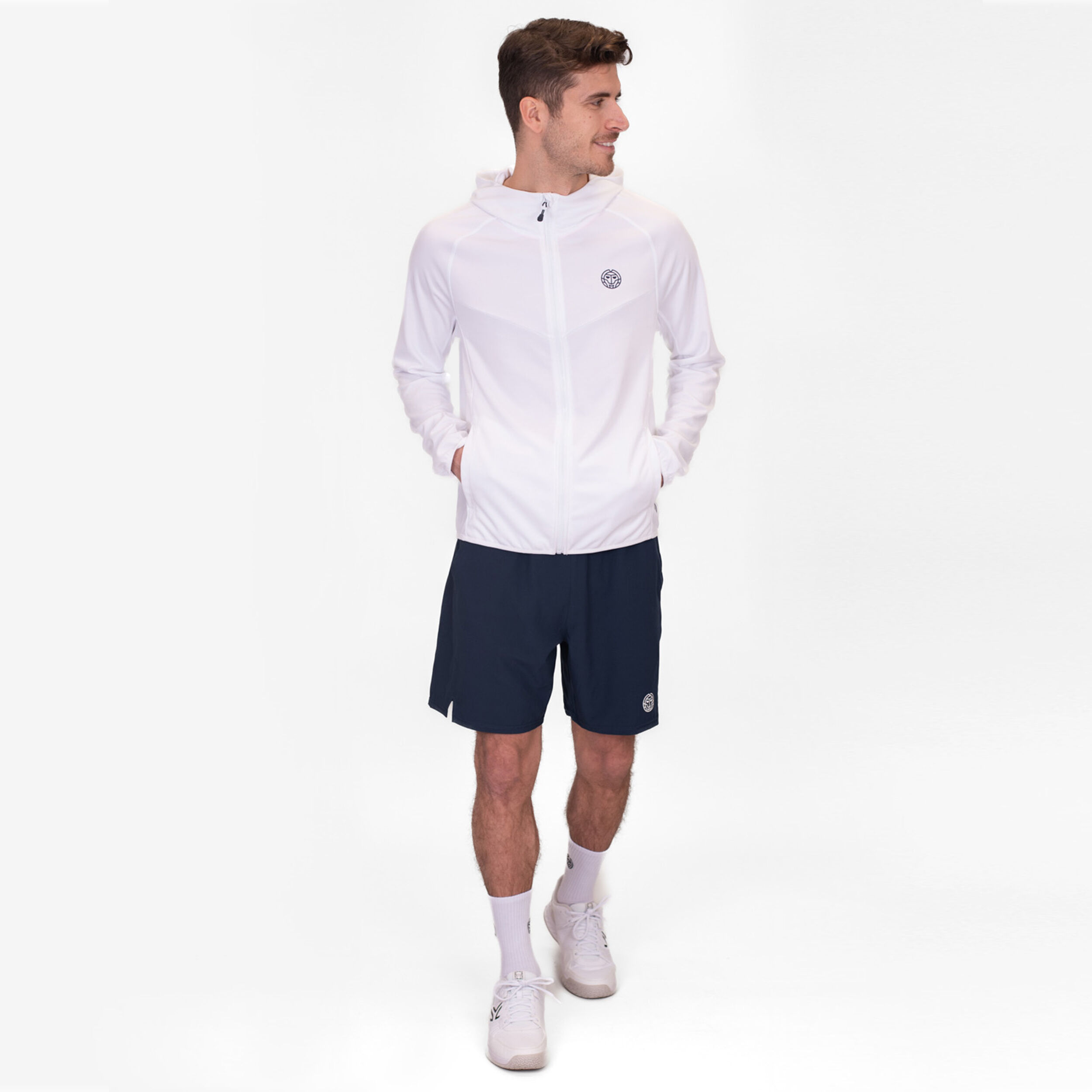 Crew Hood Trainingsjacke Herren - Weiß