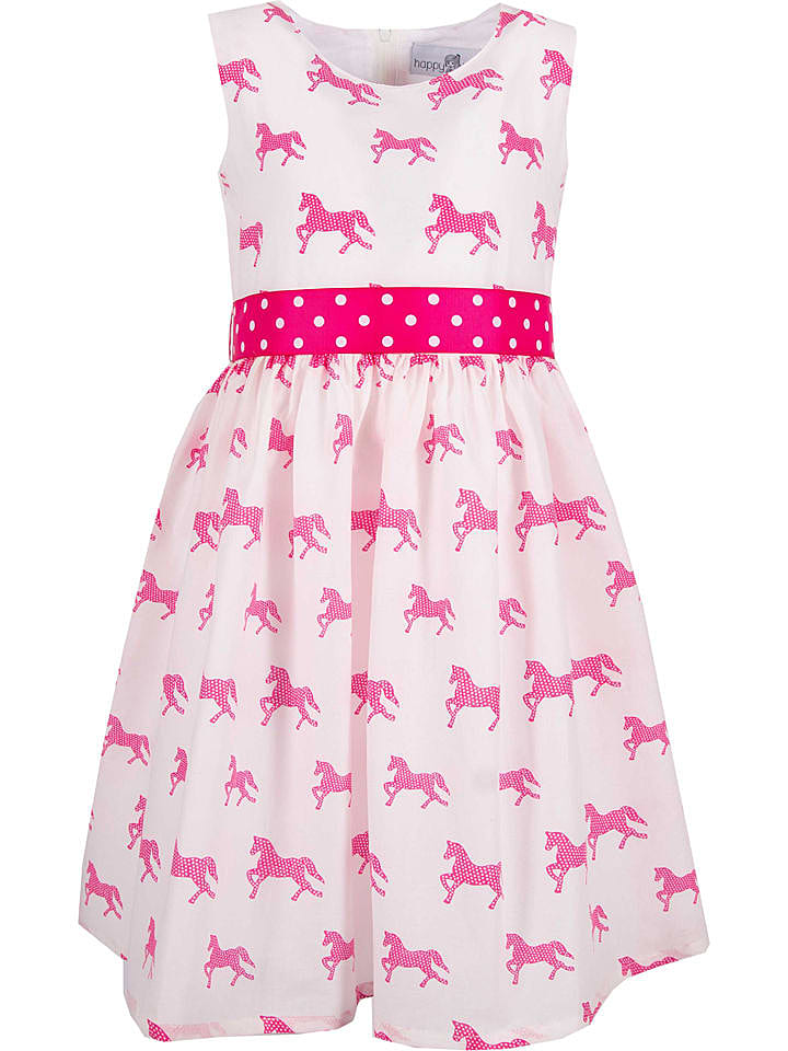 happy girls by Eisend Kleid in Weiß/ Pink günstig kaufen 134