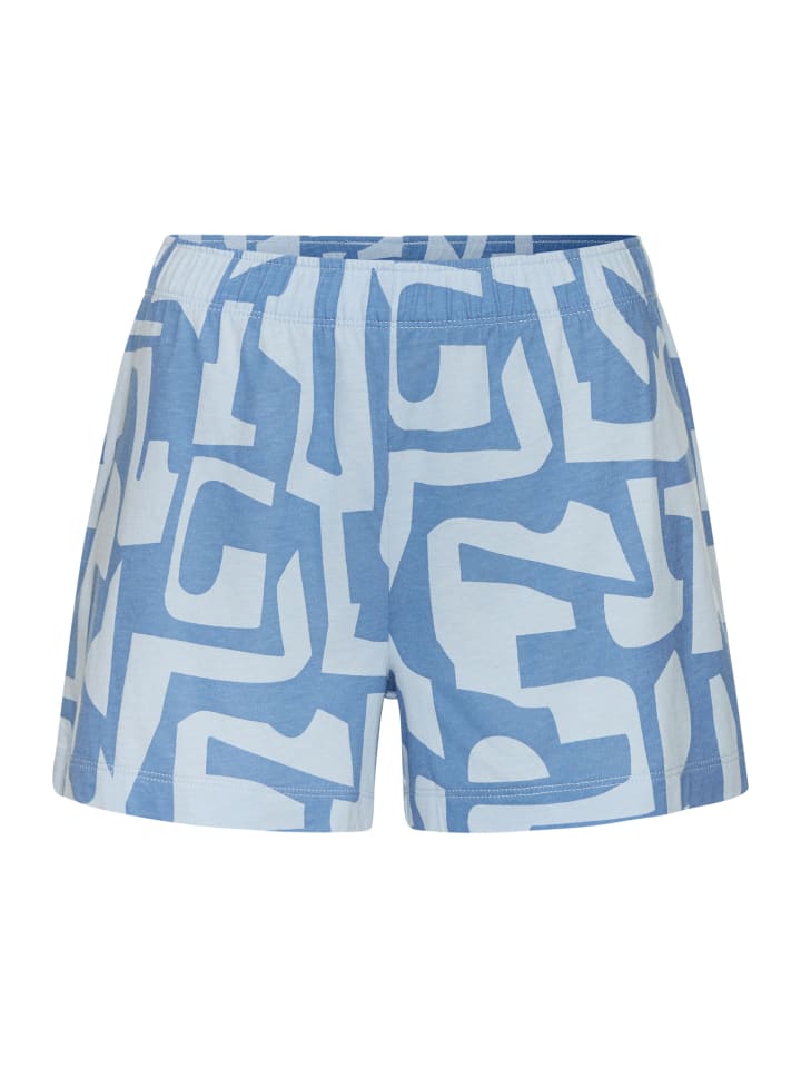 s.Oliver Shorty in hellblau-blau gemustert günstig kaufen