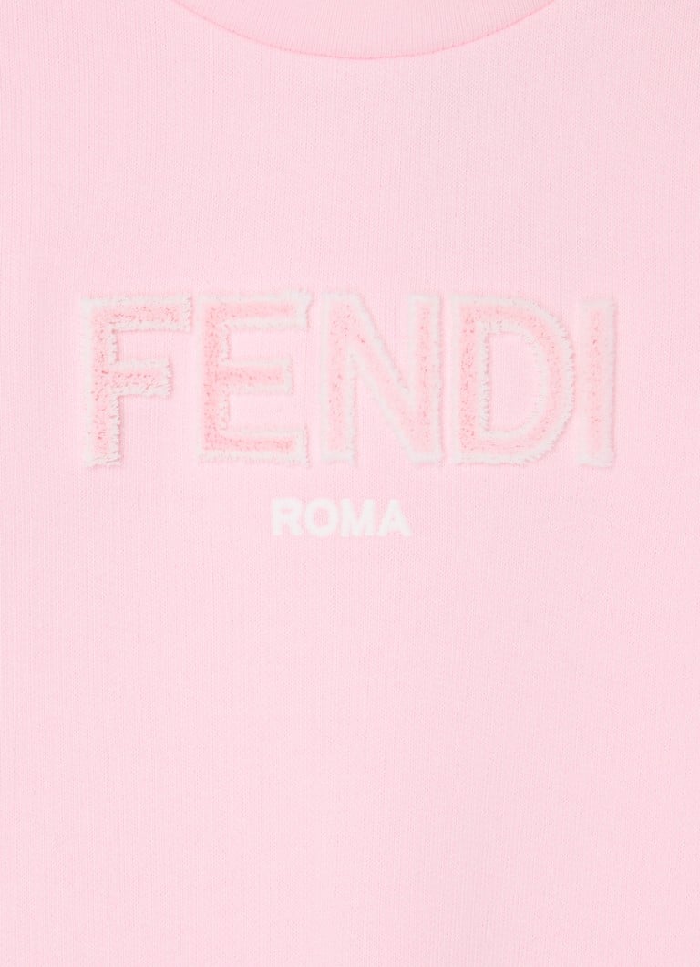 Fendi Sweater with flock logo print
