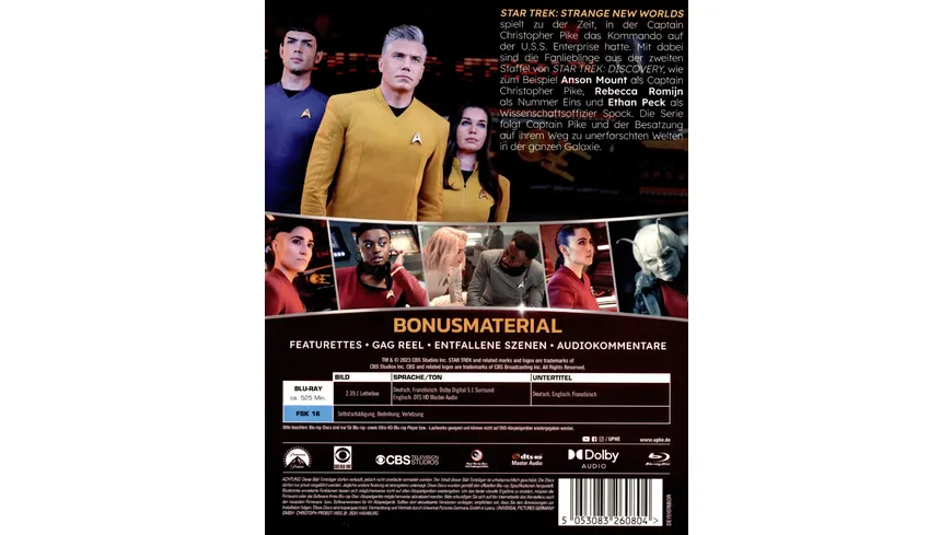 Star Trek: Strange New Worlds - Staffel 1  [4 BRs]