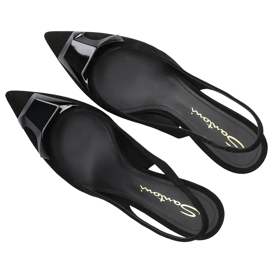 Santoni - Slingpumps SIBILLE Nubukleder - schwarz