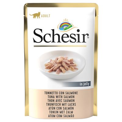 20 + 4 gratis! 24 x 85 g Schesir Jelly Pouch