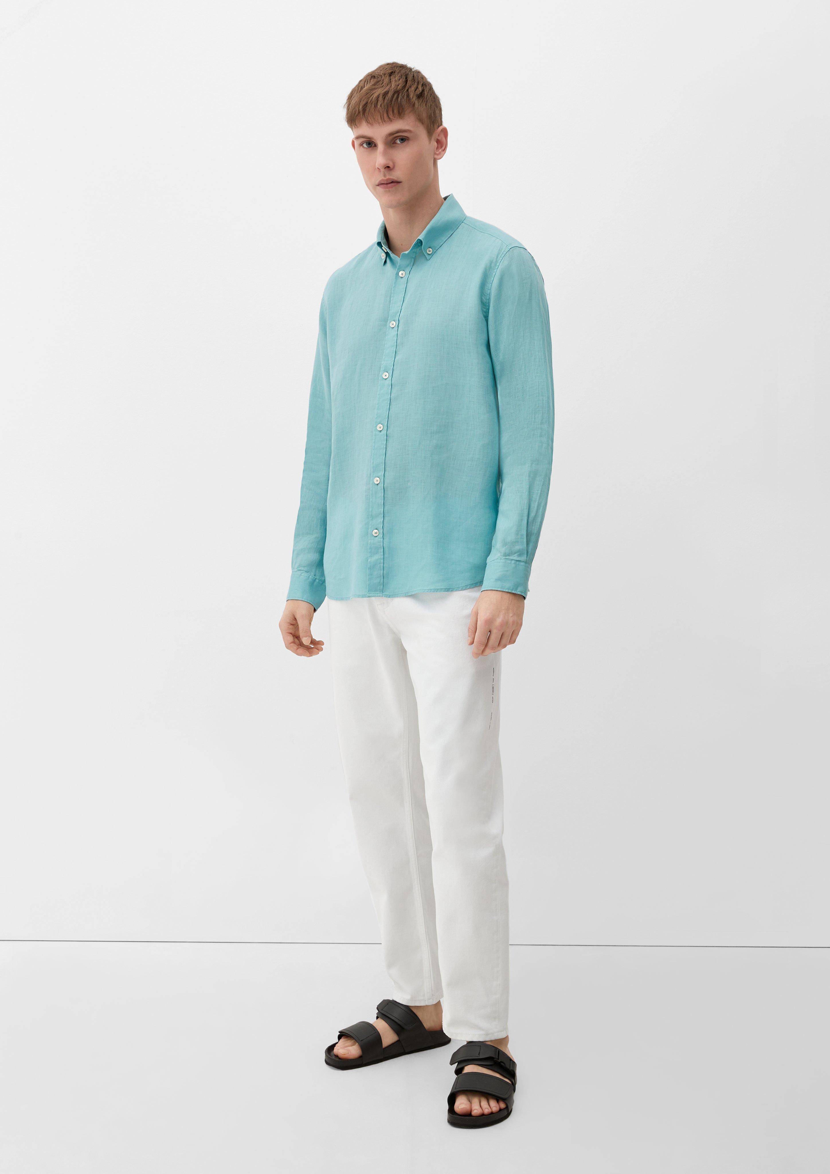 Leinenhemd mit Button-Down-Kragen  2127510-6120
