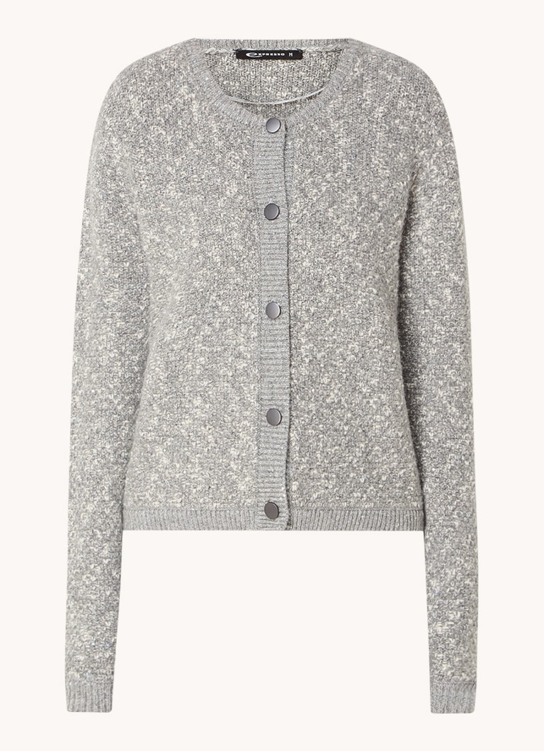 Expresso Chunky knit cardigan with lurex and sequins
