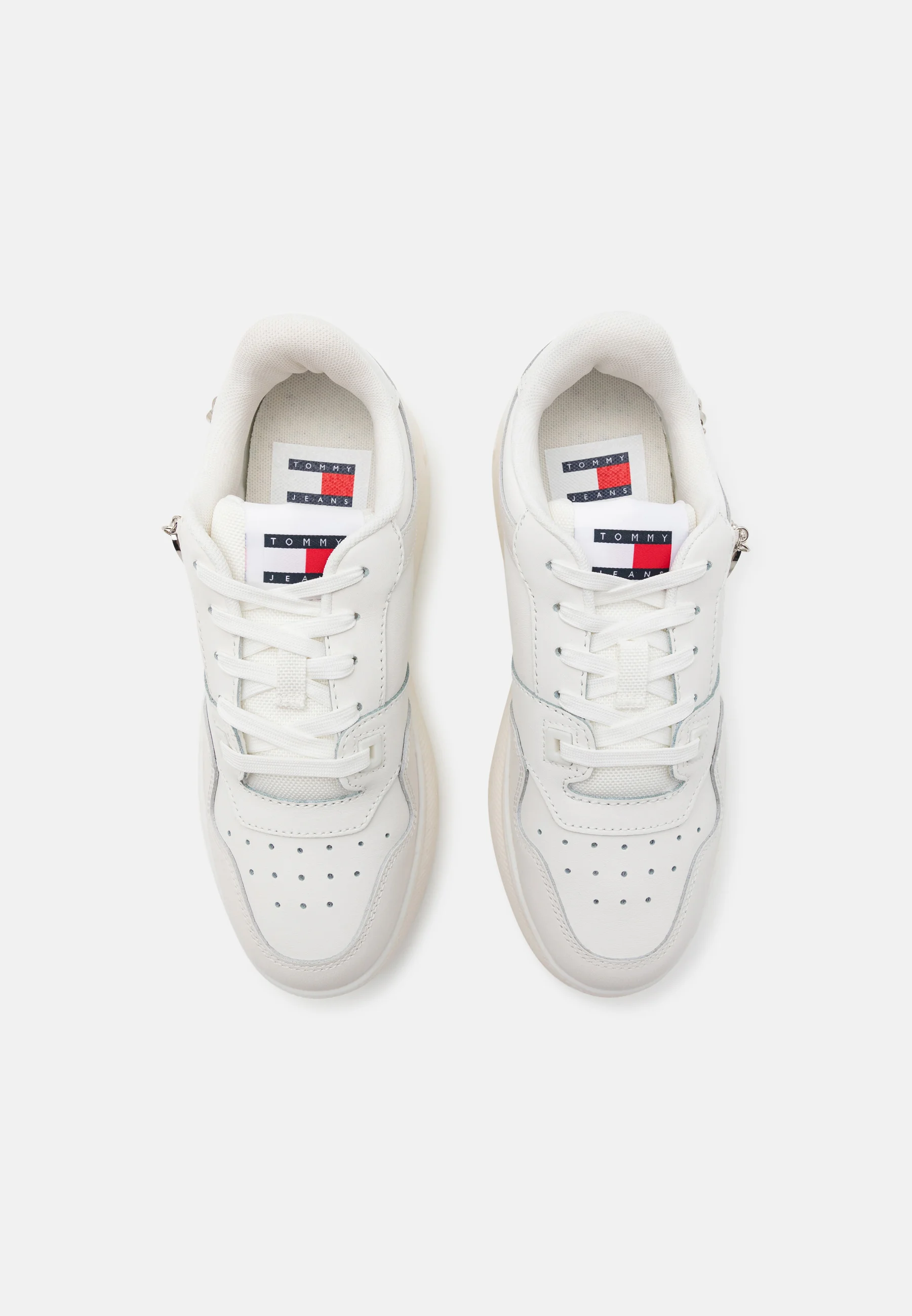 Tommy Jeans RETRO BASKET FLATFORM CHARM - Zapatillas bajas