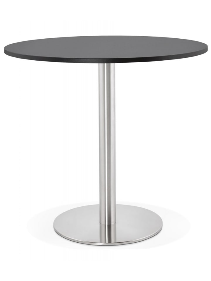 KADIMA DESIGN Esstisch Rund 90 cm Durchmesser Holz Metall | Modernes Design in Schwarz günstig kaufen onesize