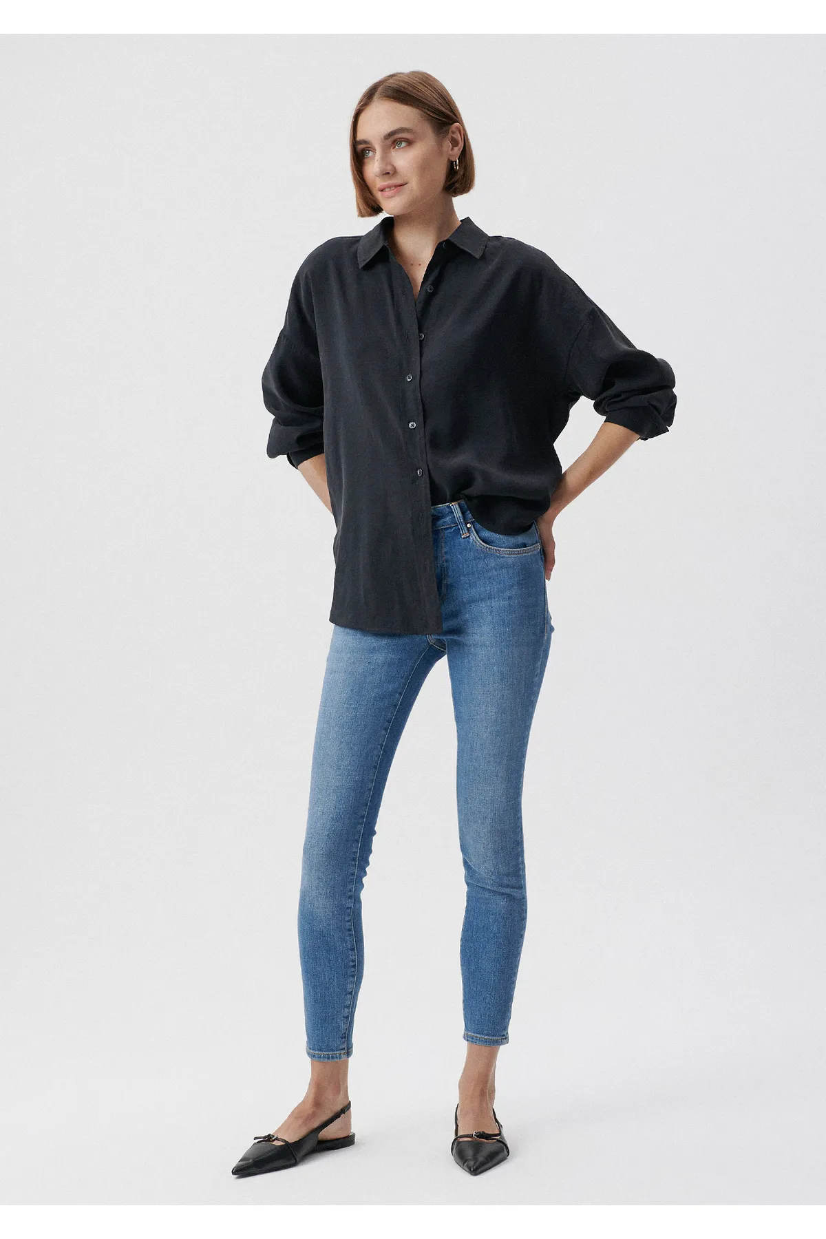 Mavi  Tess M Girly Indigoblaue Jeanshose 100328-80978