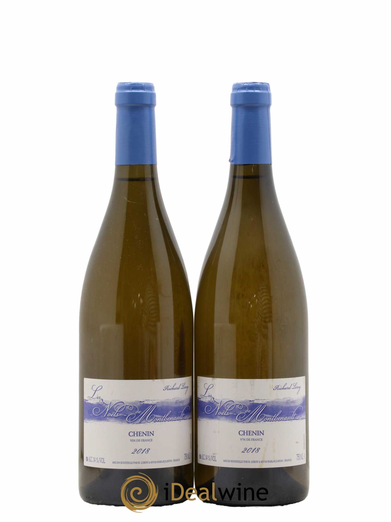 Vin de France Les Noëls de Montbenault Richard Leroy  2018 - Lot de 2 Bouteilles