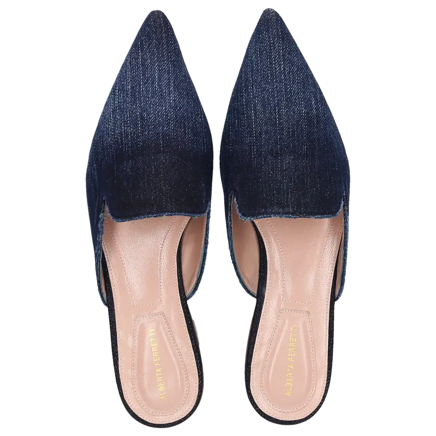 Alberta Ferretti - Pantoletten MIA Denim - blau