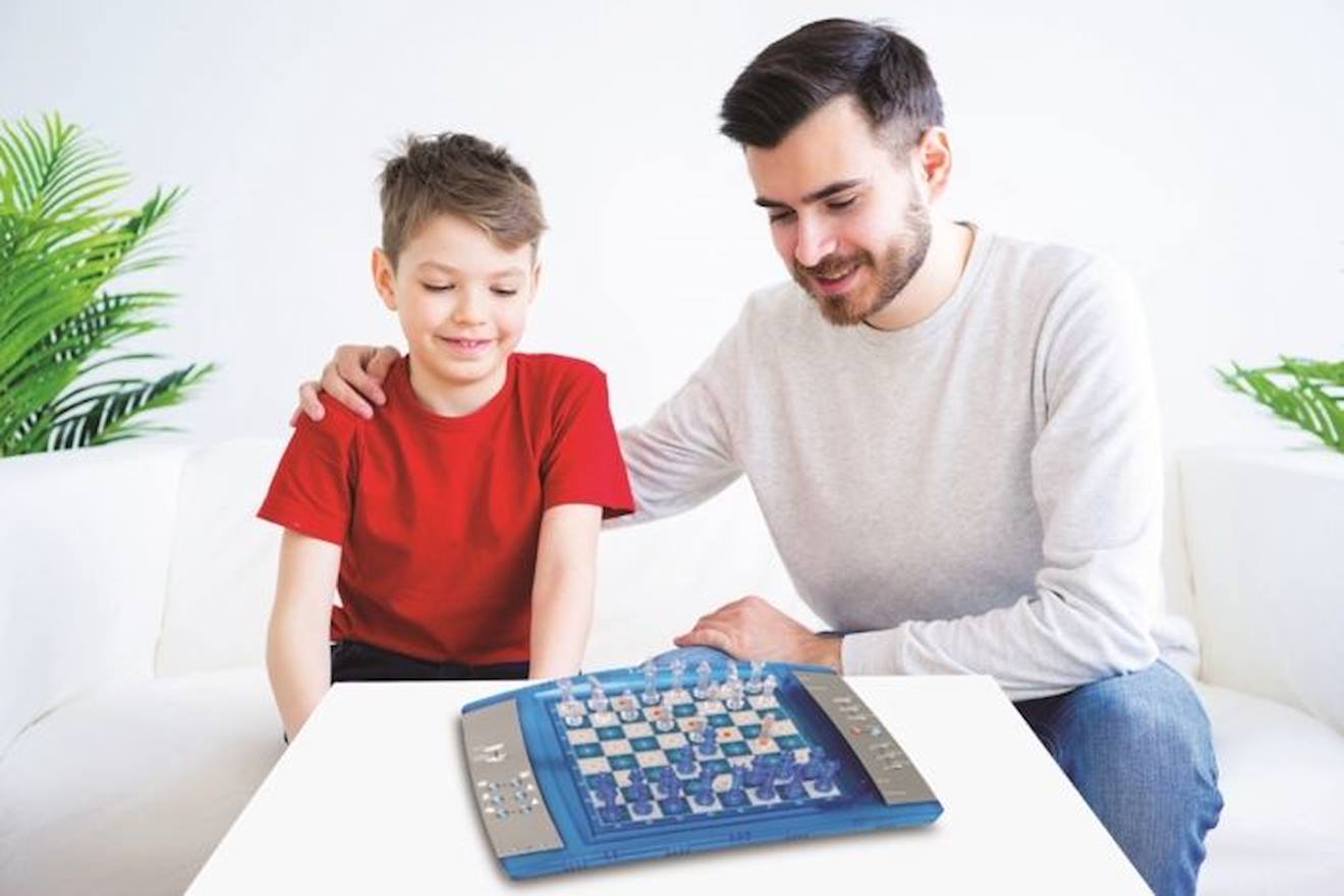 ChessLight® Jeu d'échecs électronique lumineux bleu